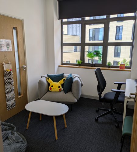 One of two clinic rooms